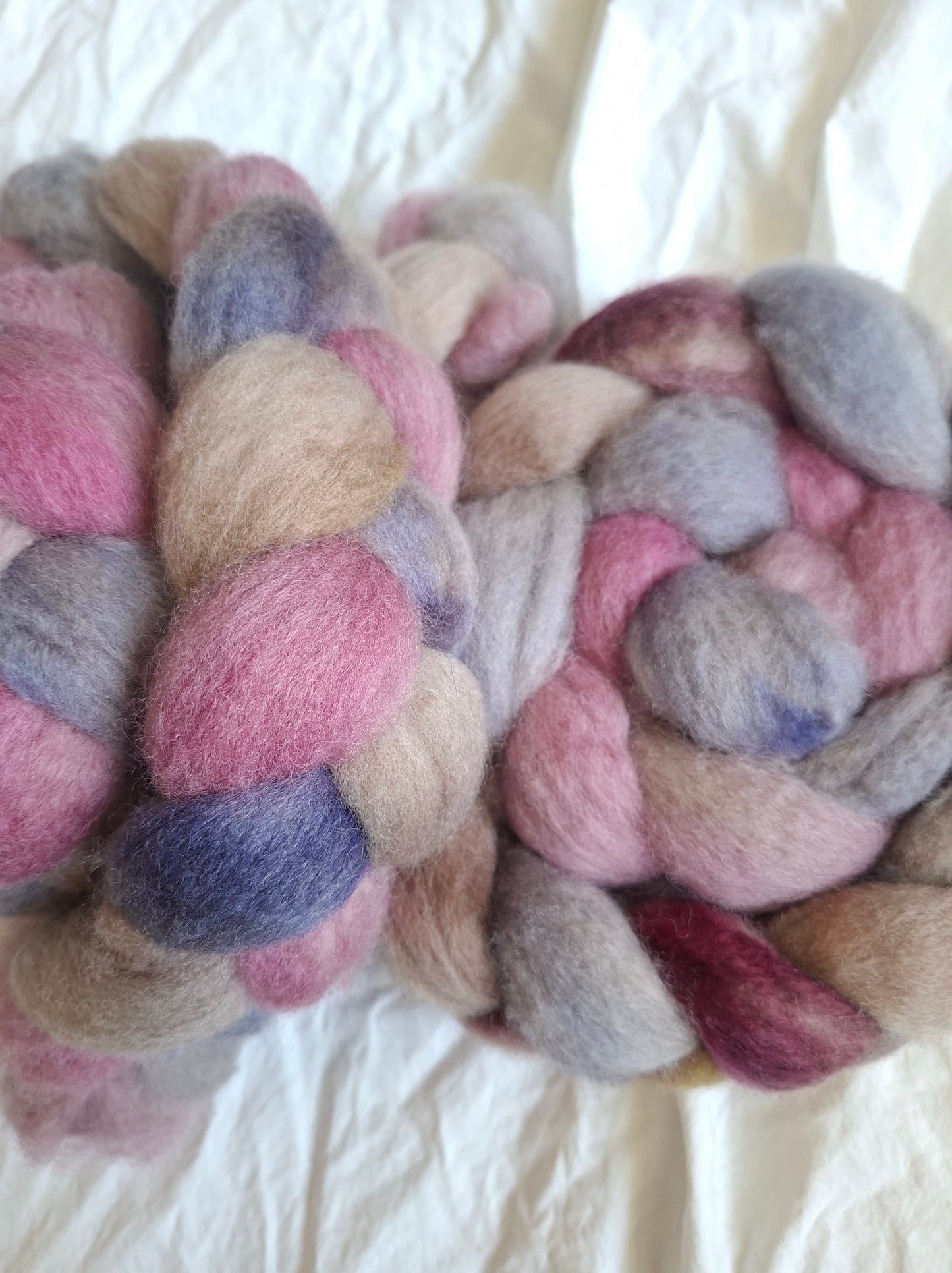 Navy Peony - BFL combed top (nonsuperwash)