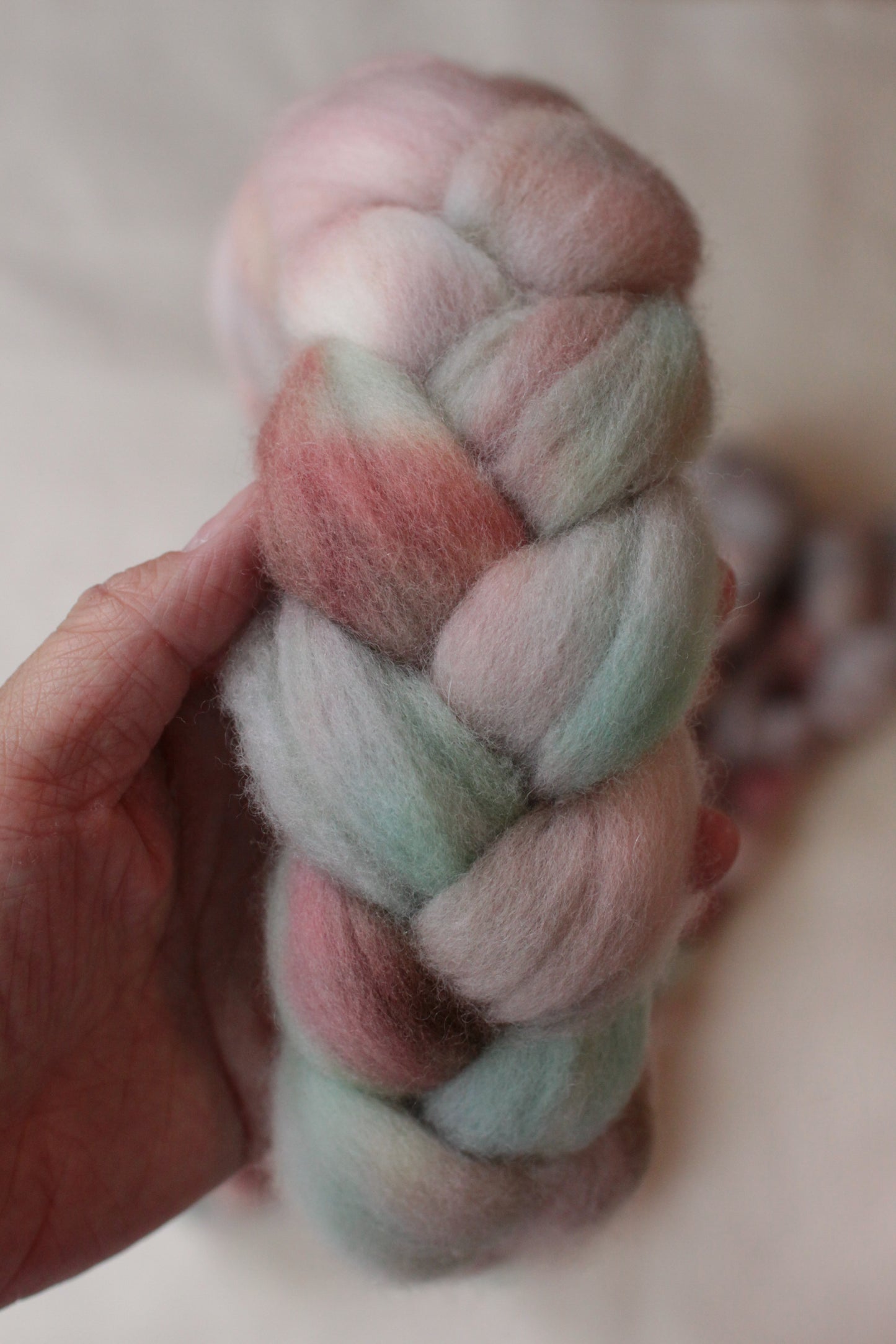 Amazonian Orchid - Polwarth combed top (nonsuperwash)