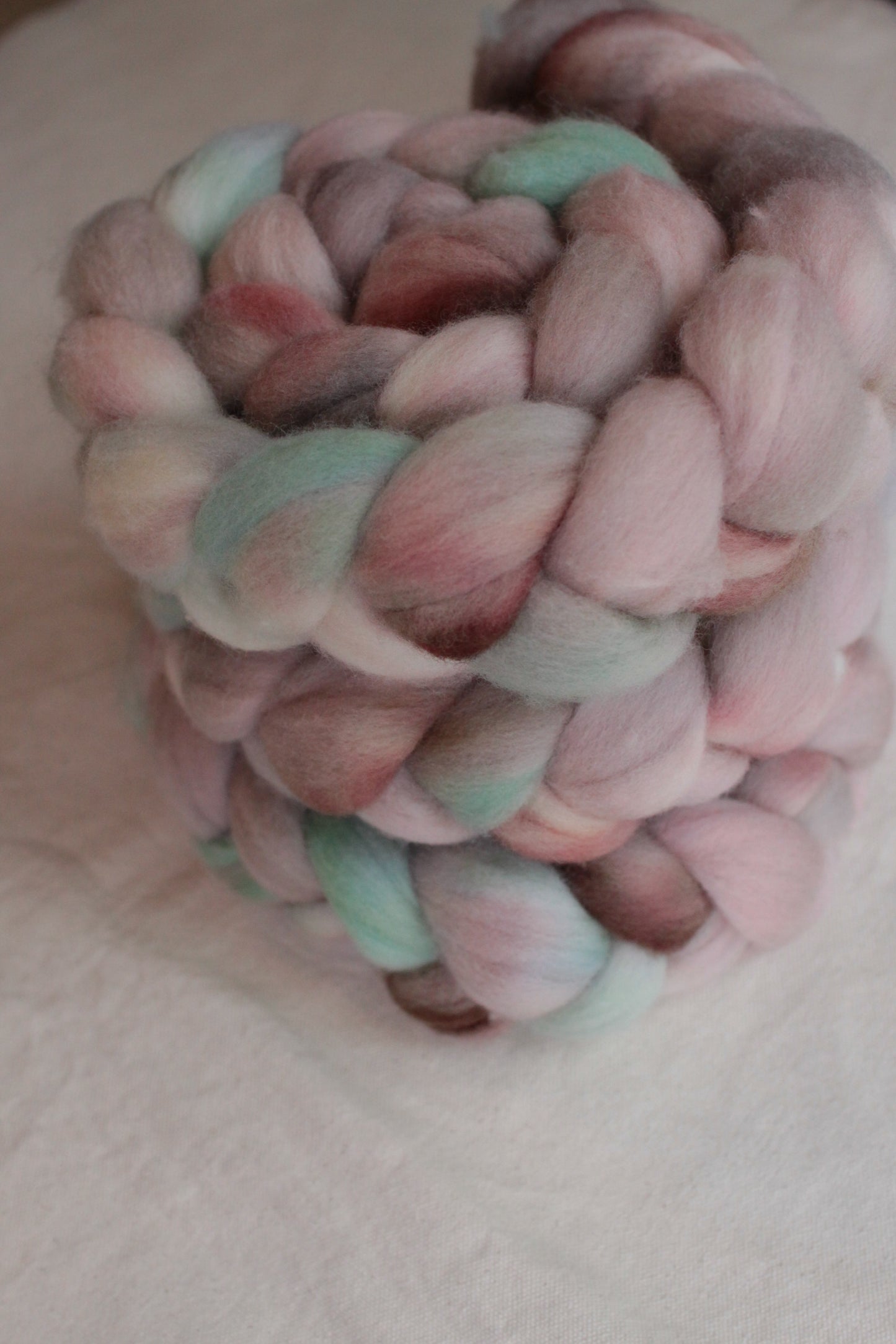 Amazonian Orchid - Polwarth combed top (nonsuperwash)