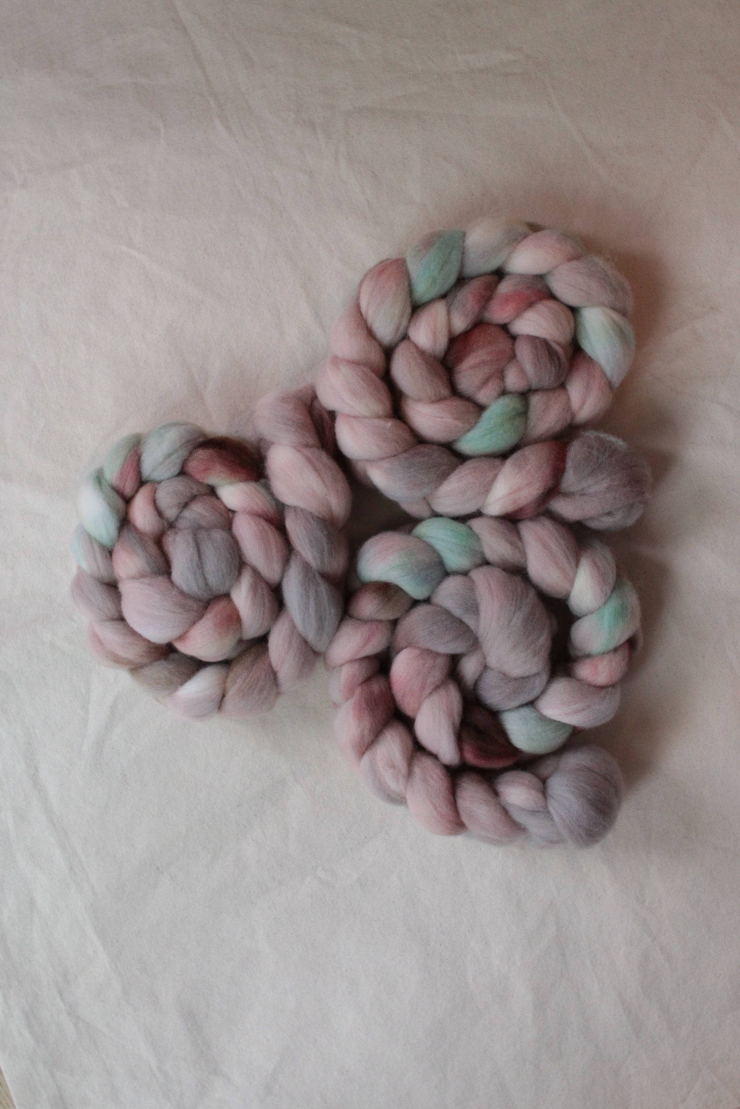 Amazonian Orchid - Polwarth combed top (nonsuperwash)