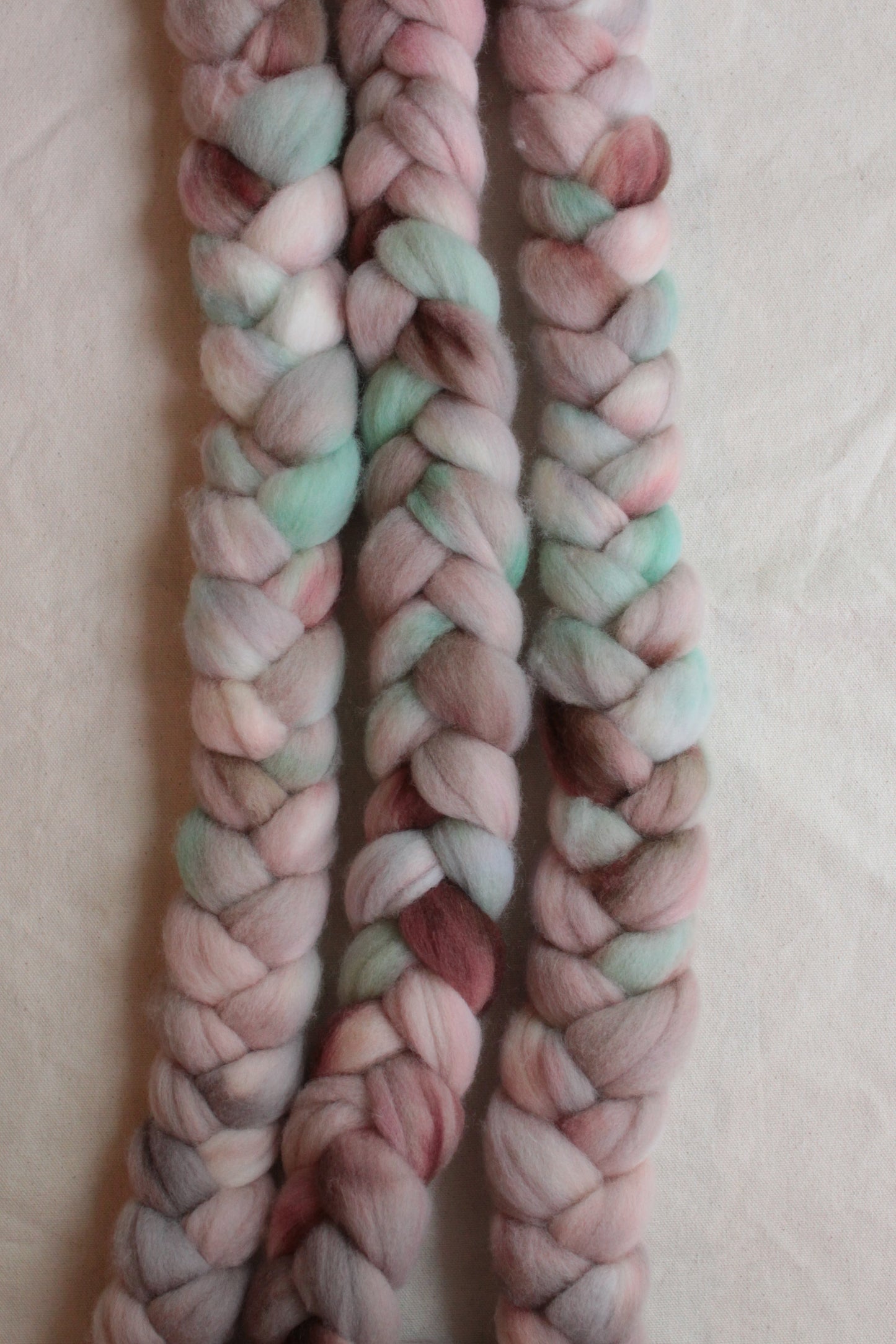 Amazonian Orchid - Polwarth combed top (nonsuperwash)