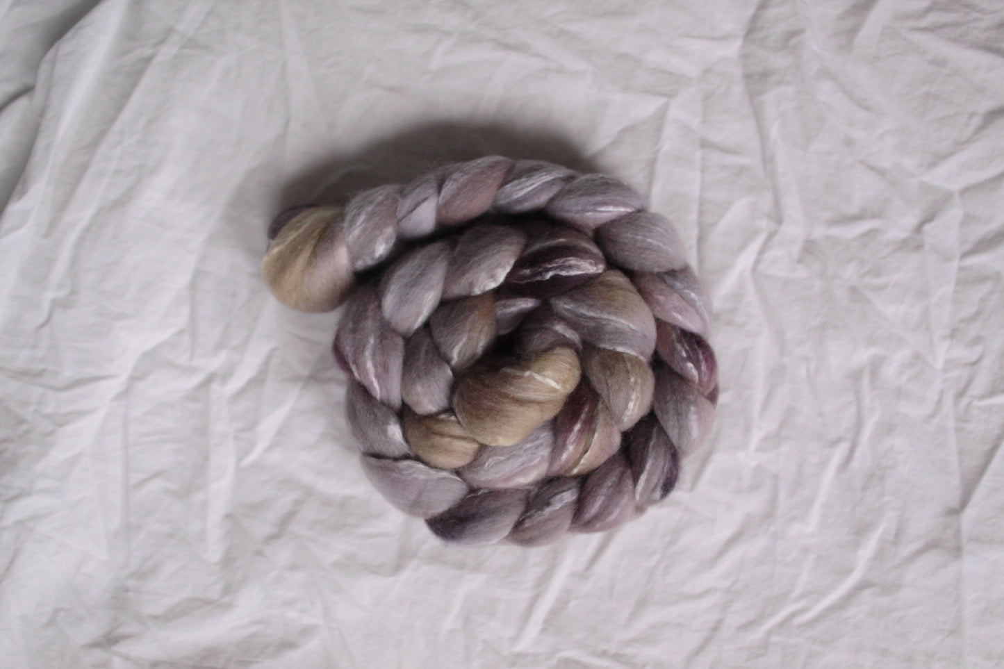 Violet Sphinx - Merino/Bamboo combed top (nonsuperwash)