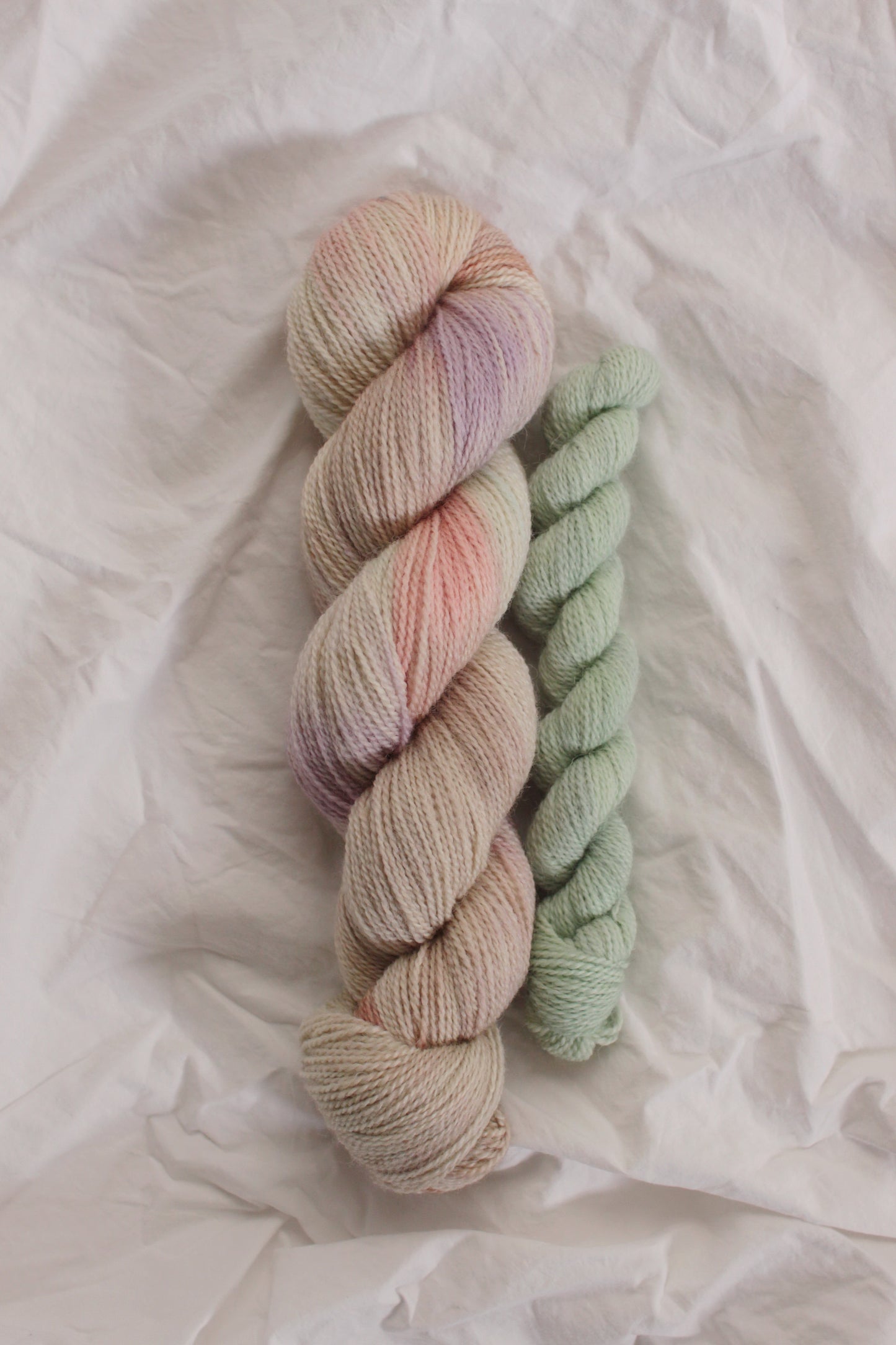 Midsummer Dream/Lichen - Sock Set - Natural BFL Fingering