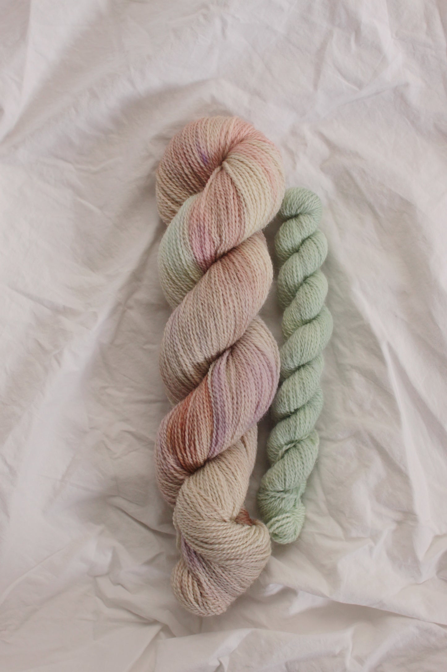 Midsummer Dream/Lichen - Sock Set - Natural BFL Fingering