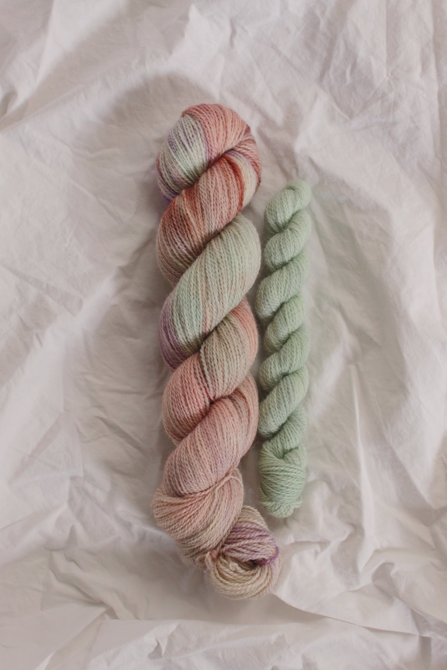 Midsummer Dream/Lichen - Sock Set - Natural BFL Fingering