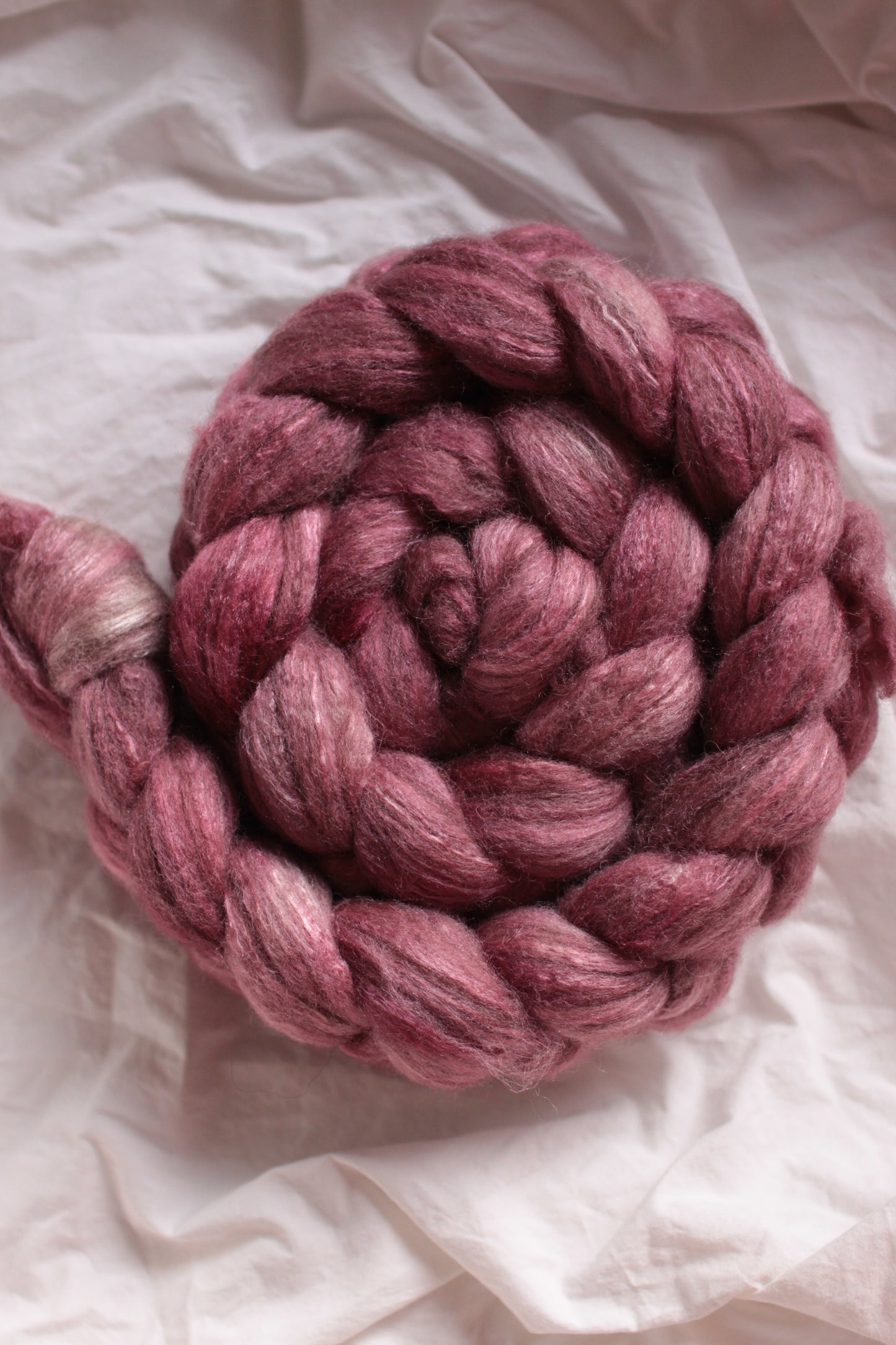 Merlin's Cloak - Teatime (Shetland BFL Silk combed top)