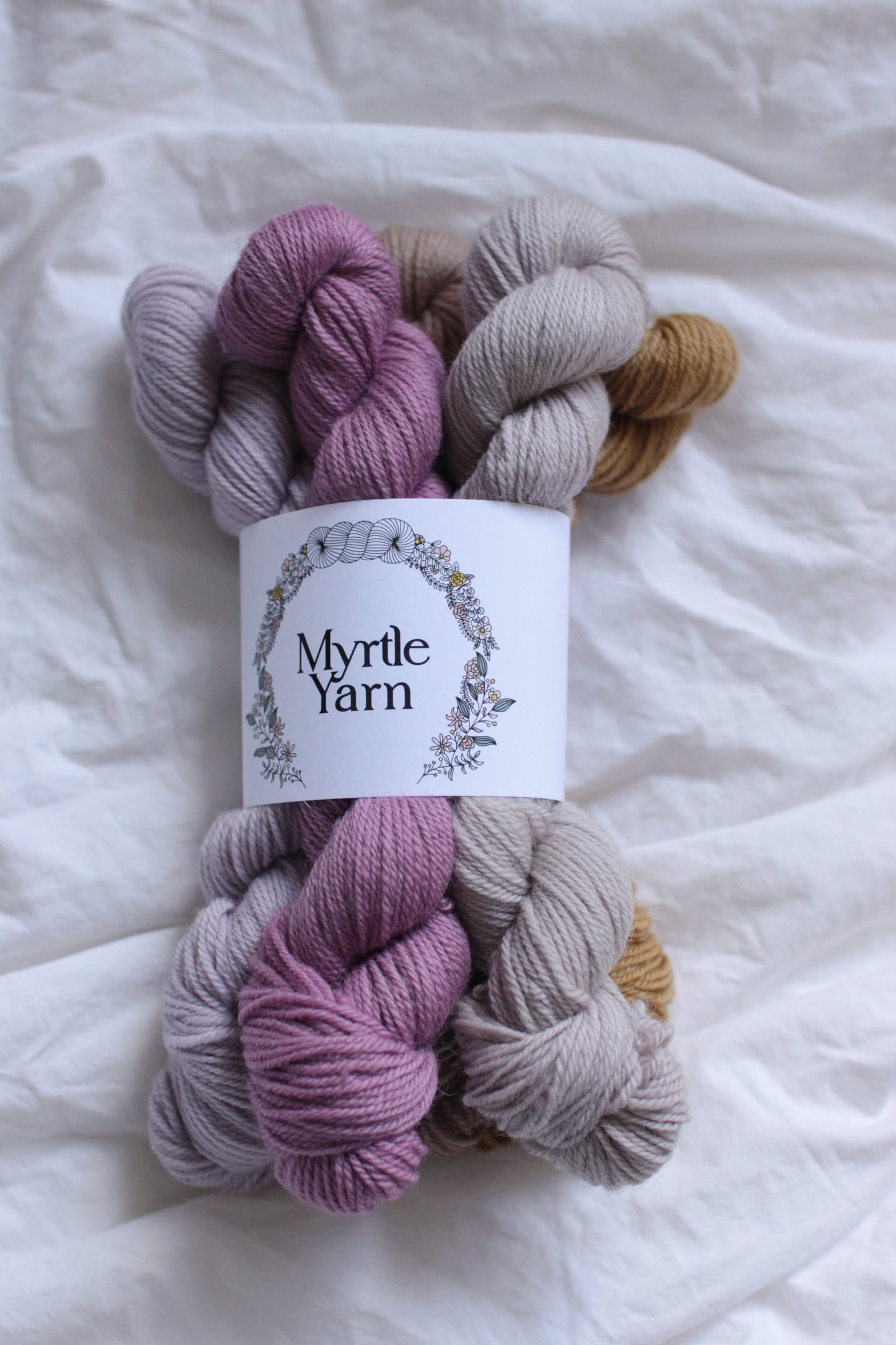 Warmth- 5-skein Mini Set - Natural Merino Fingering