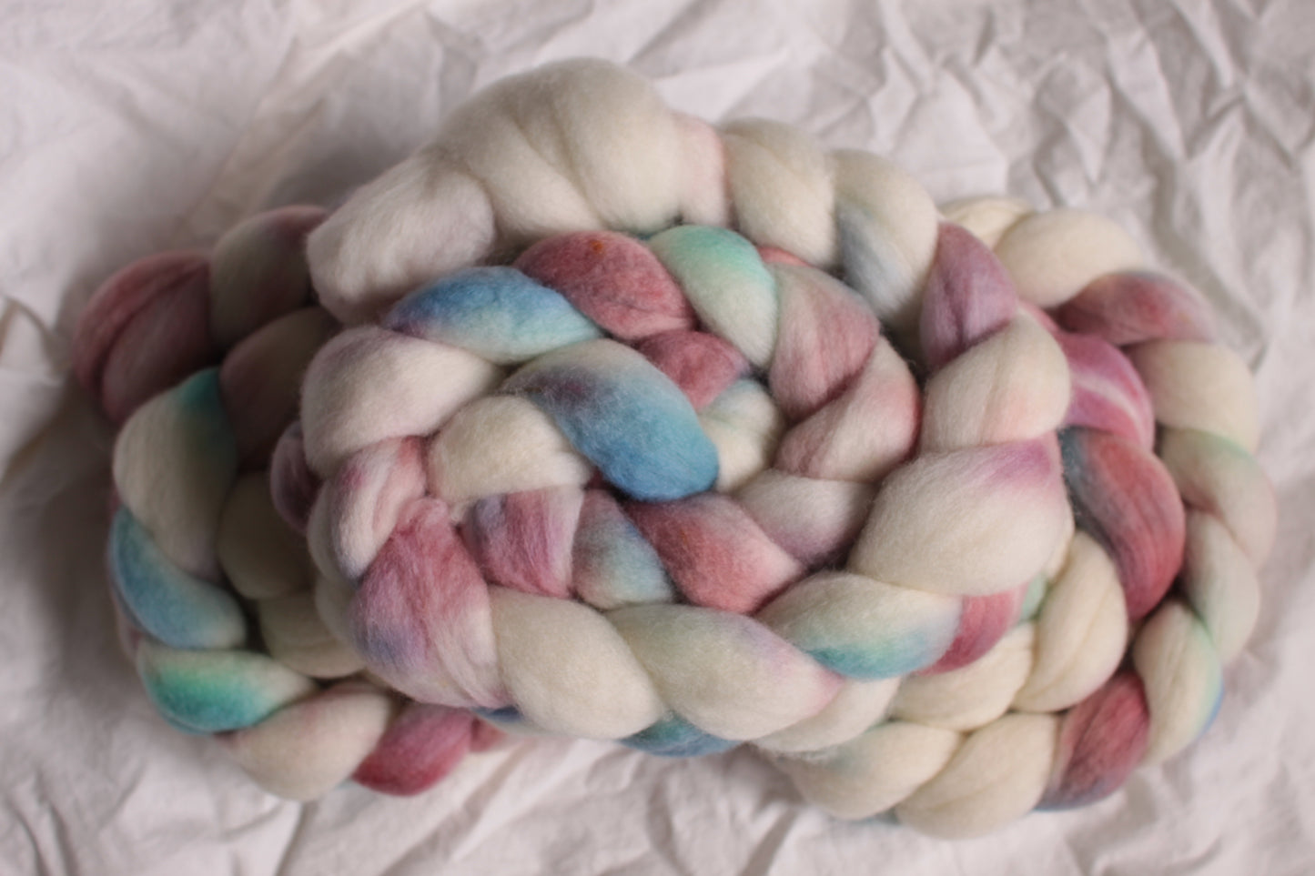 Candy Skies - Polwarth combed top (nonsuperwash)