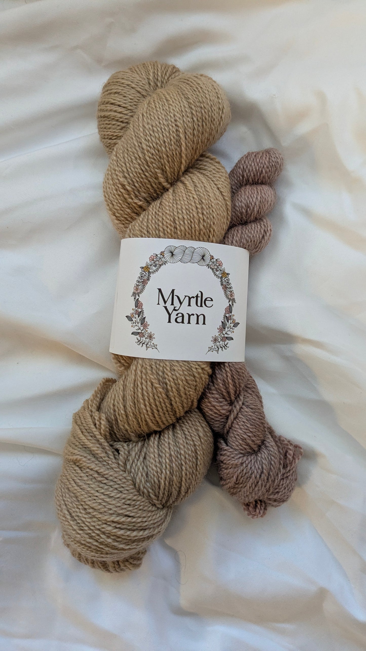 Desert Clay/Rose Blush - Sock Set - Natural BFL Fingering