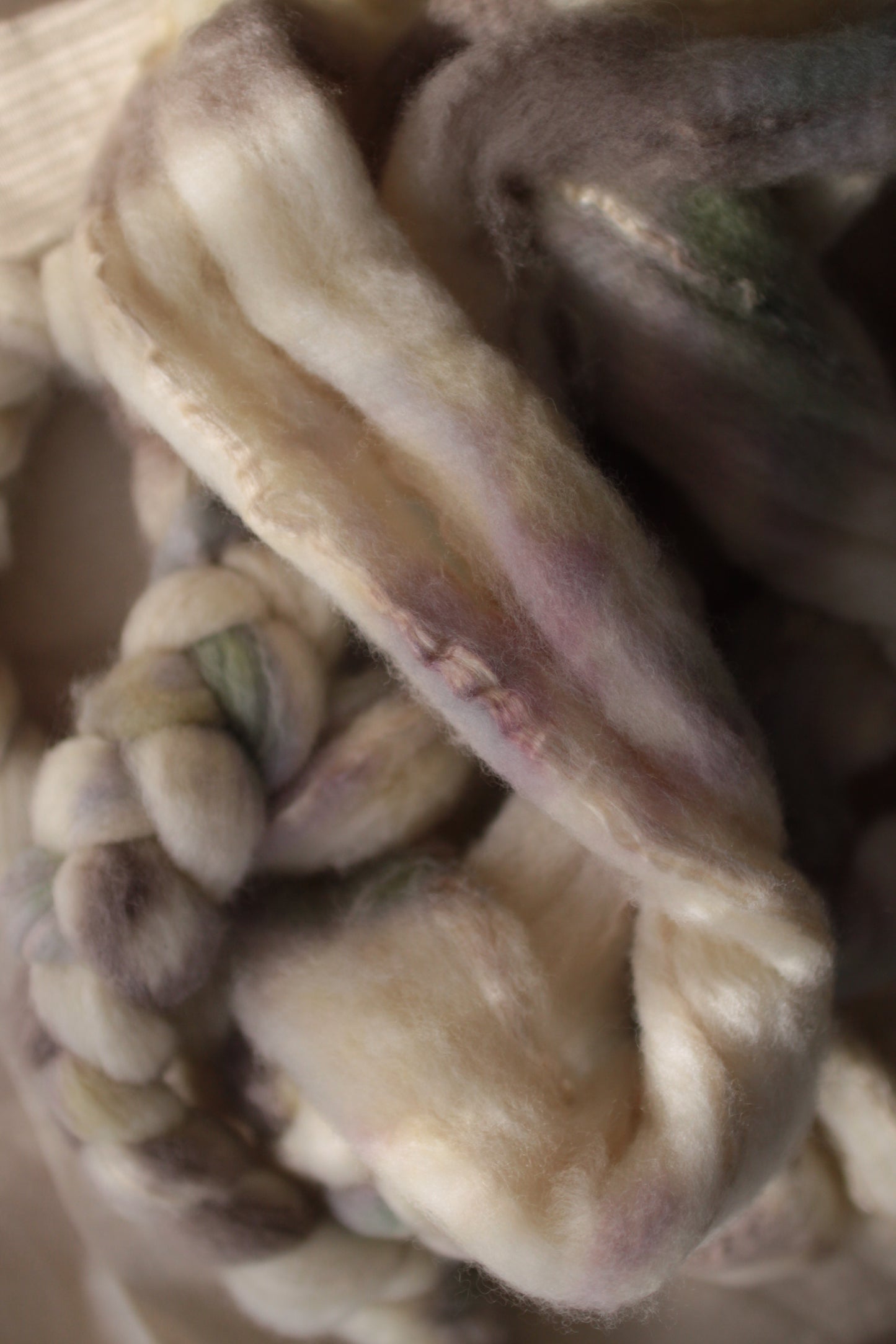 Clair de Lune - BFL/Tussah Silk combed top (nonsuperwash)