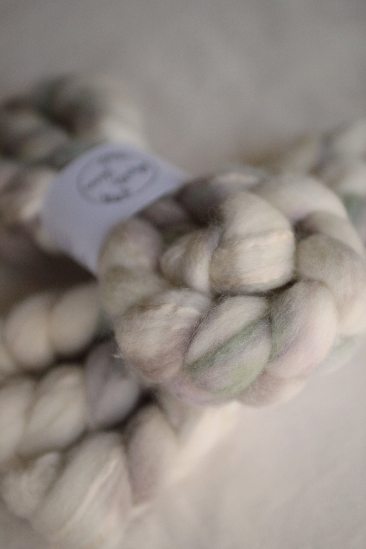 Clair de Lune - BFL/Tussah Silk combed top (nonsuperwash)