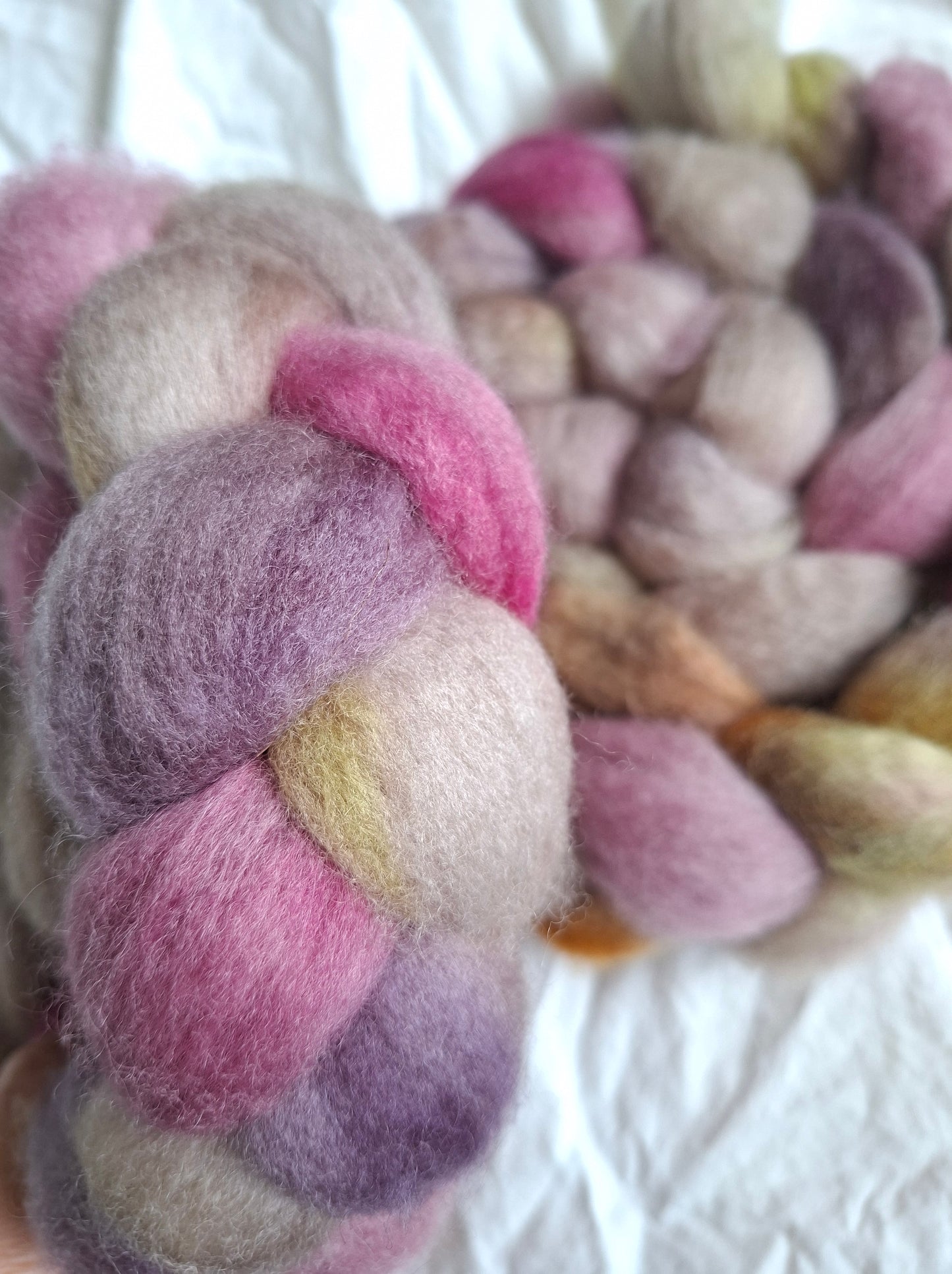 Apricot Tea - BFL combed top (nonsuperwash)
