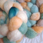 Peach Blossom - BFL combed top (nonsuperwash)
