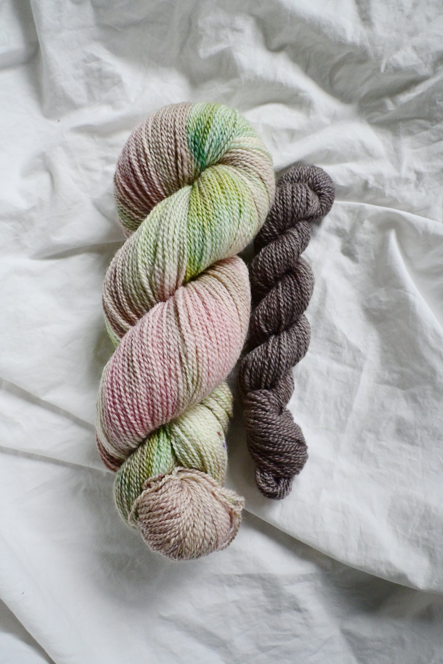 Flowerbed/Chicory - Sock Set - Natural BFL Fingering