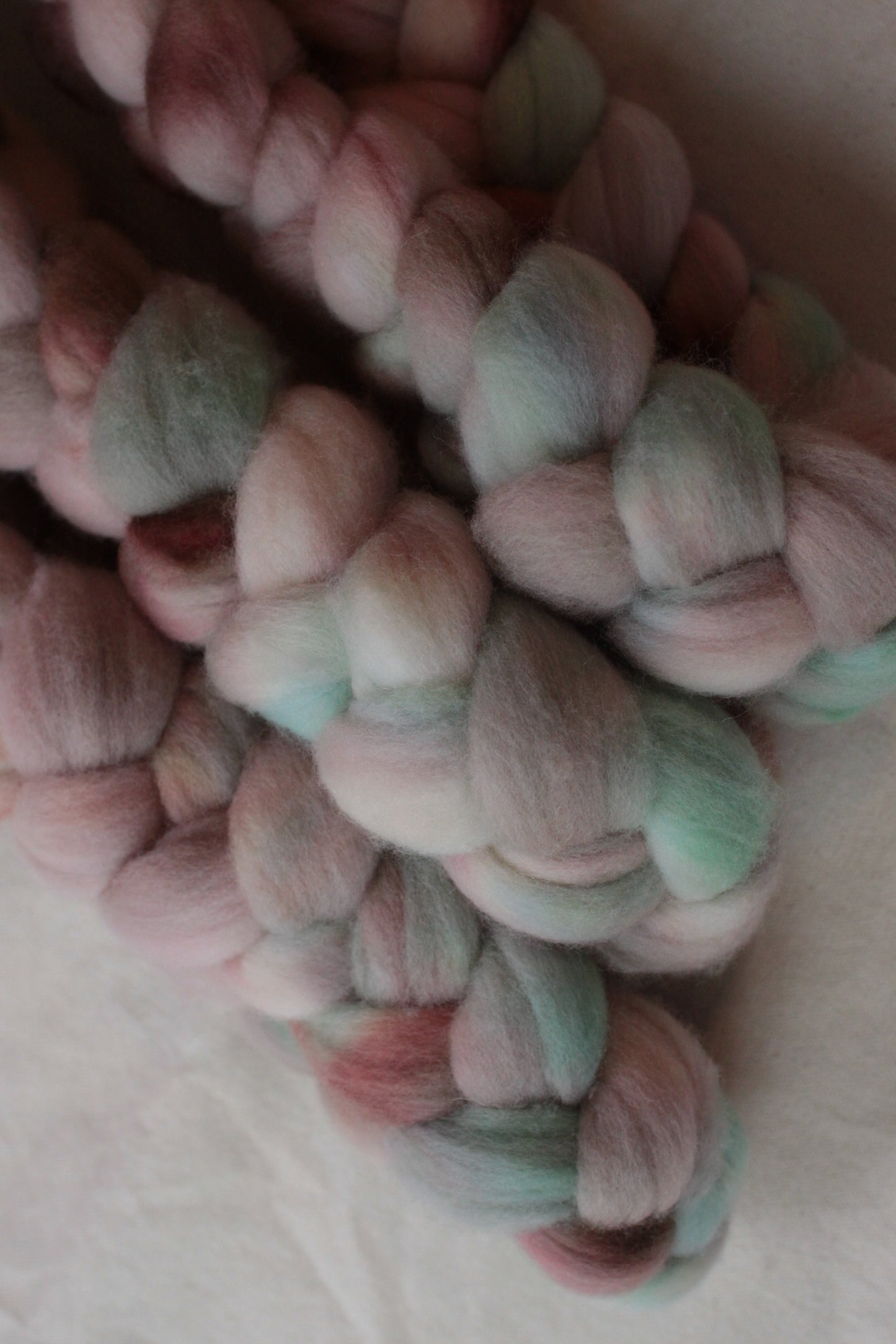 Amazonian Orchid - Polwarth combed top (nonsuperwash)