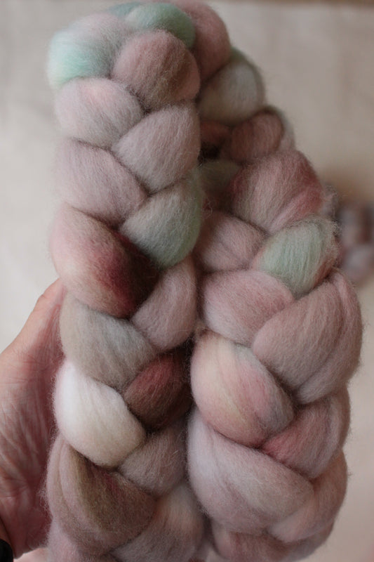 Amazonian Orchid - Polwarth combed top (nonsuperwash)