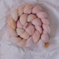 Peach Fuzz - Polwarth combed top (nonsuperwash)