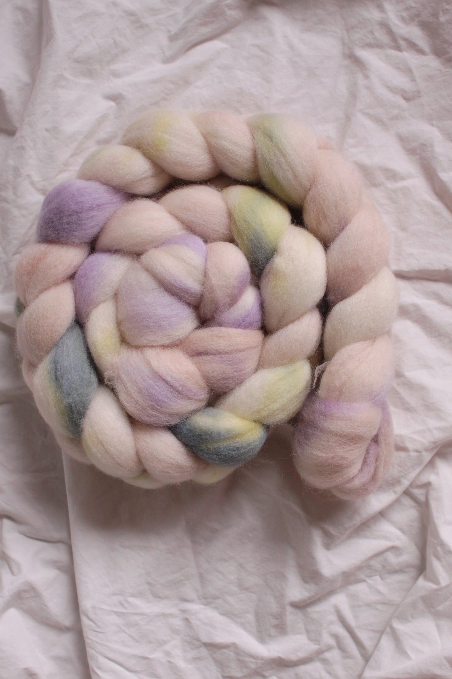 Floating Lily *Batch B* - Polwarth combed top (nonsuperwash)