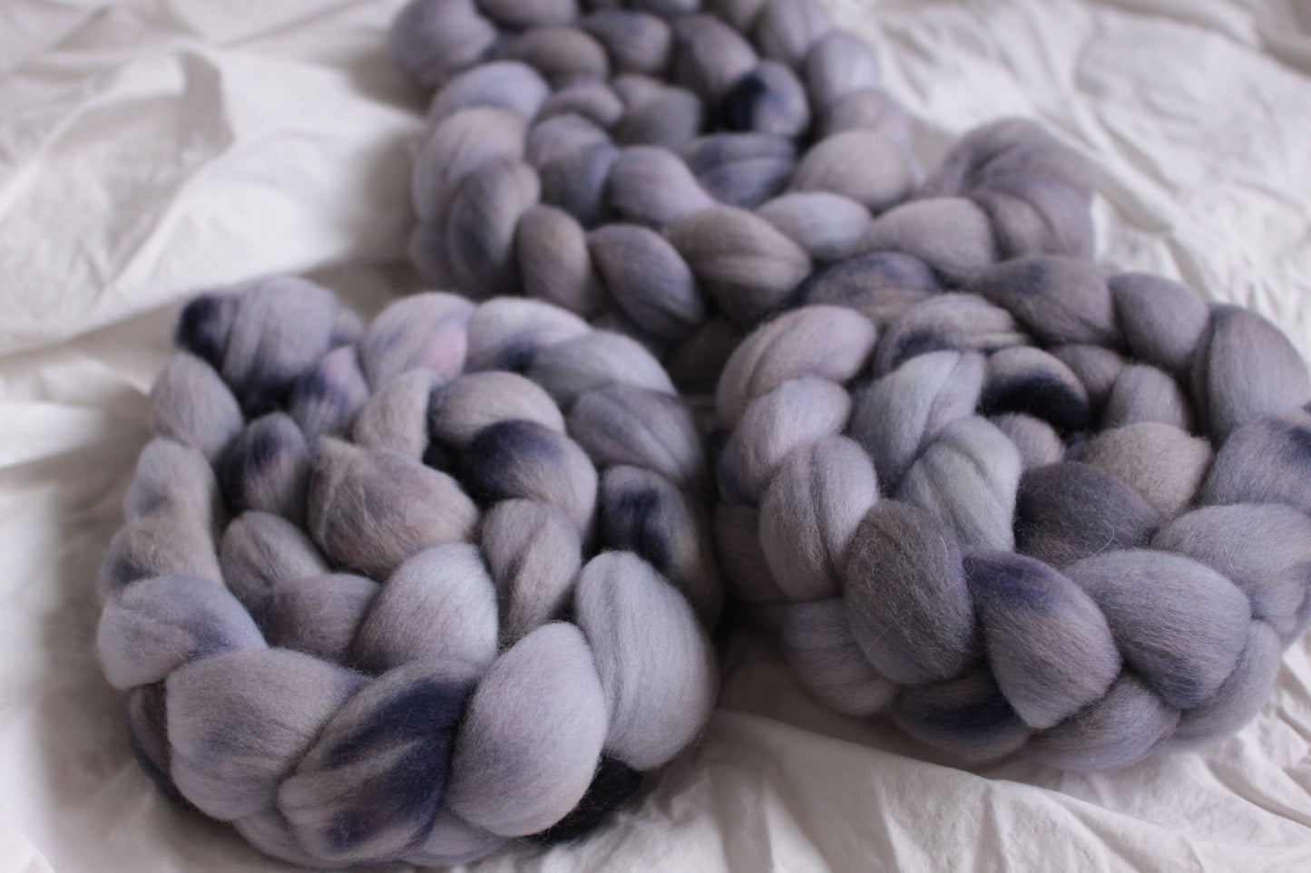 Dying Storm - Polwarth combed top (nonsuperwash)