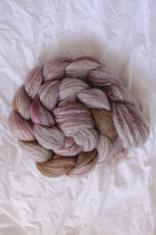 Spiced Rum - Teatime (Shetland BFL Silk combed top)