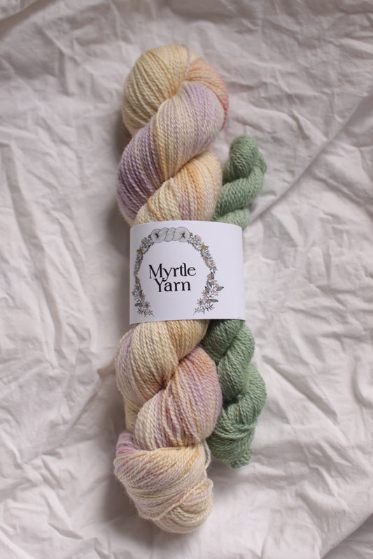 Fever Dream/Lichen - Sock Set - Natural BFL Fingering