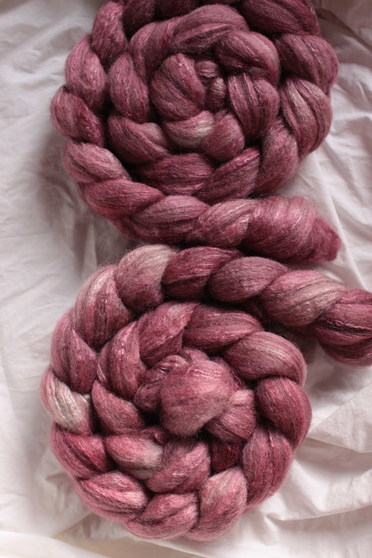 Merlin's Cloak - Teatime (Shetland BFL Silk combed top)