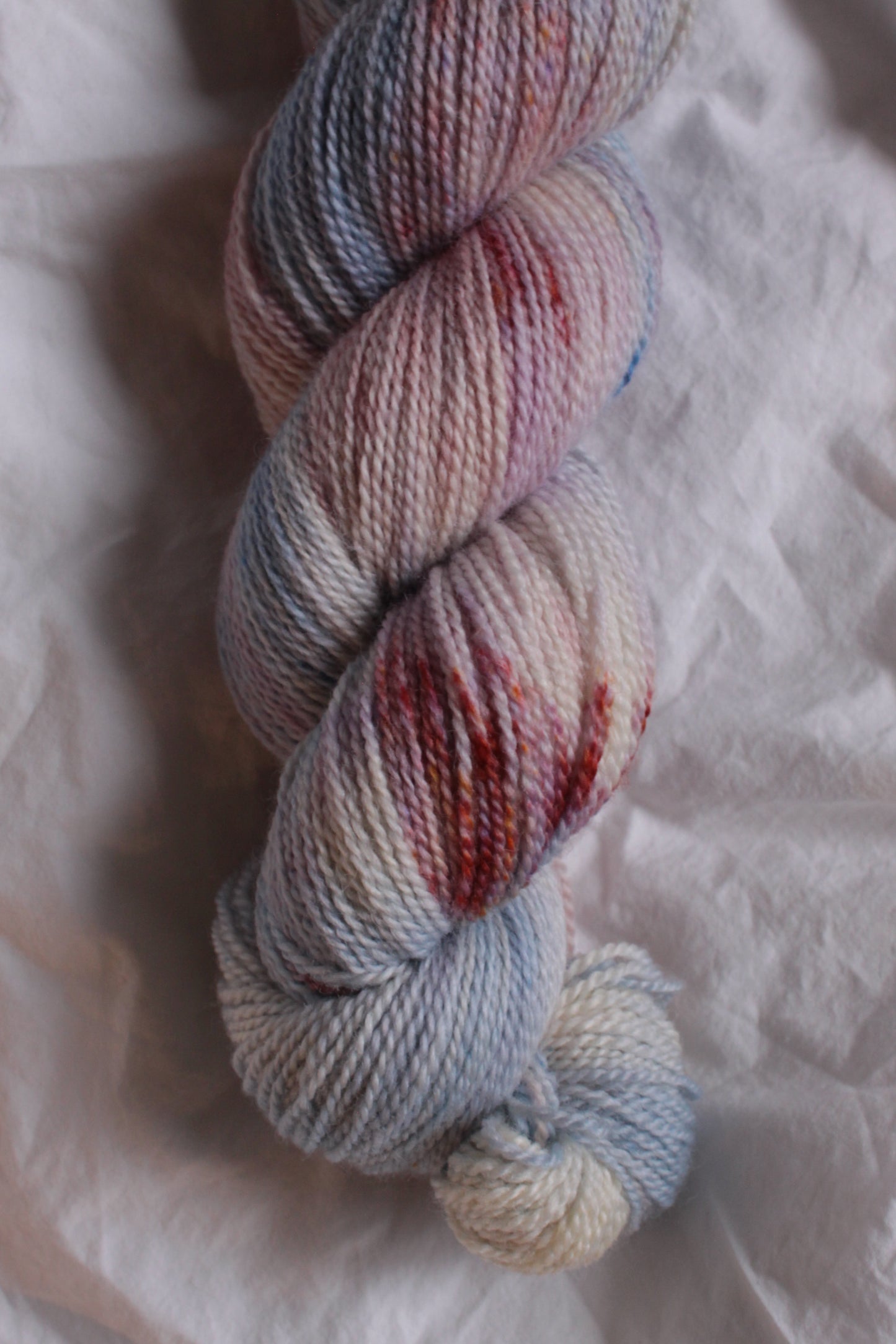 Santolina Blooms - Natural BFL Fingering