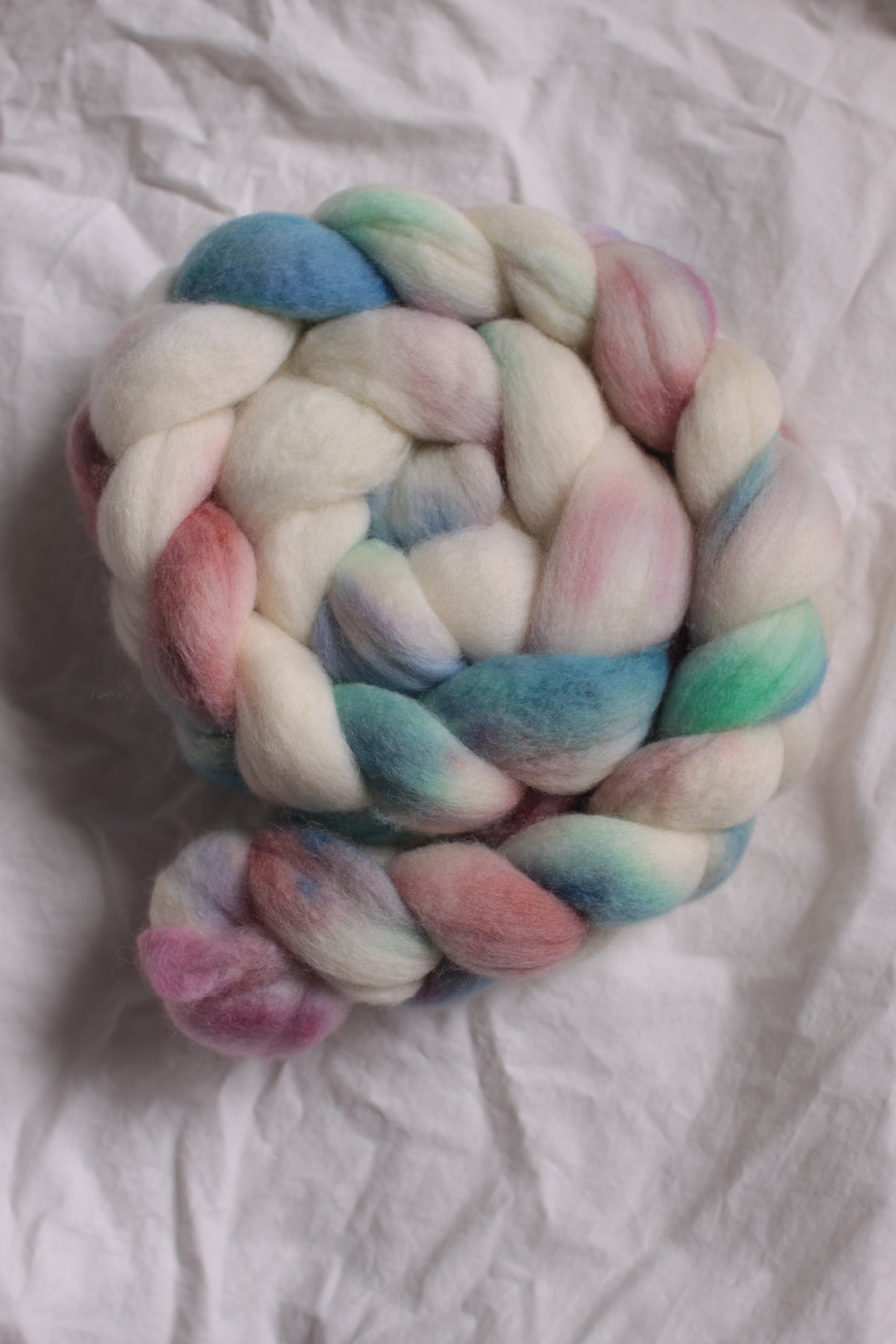 Candy Skies - Polwarth combed top (nonsuperwash)