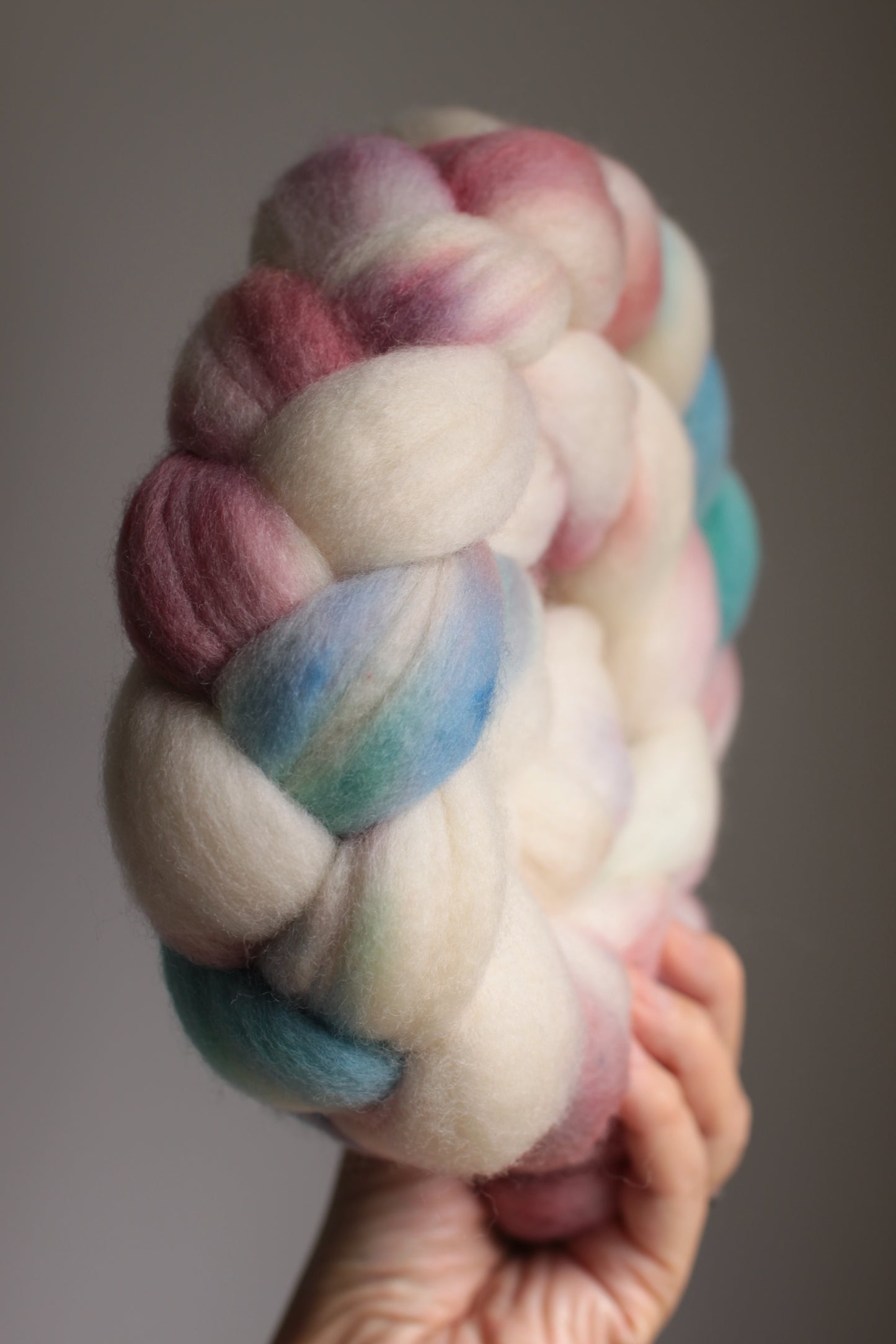 Candy Skies - Polwarth combed top (nonsuperwash)