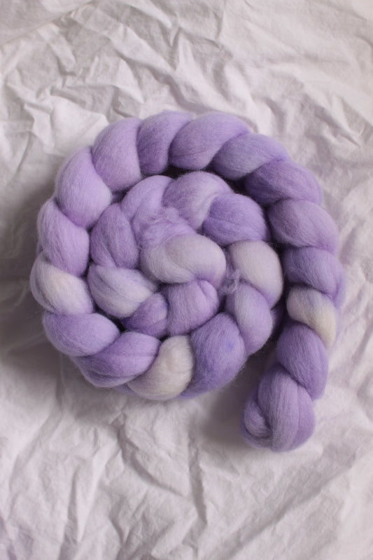 Heliotrope - Polwarth combed top (nonsuperwash)