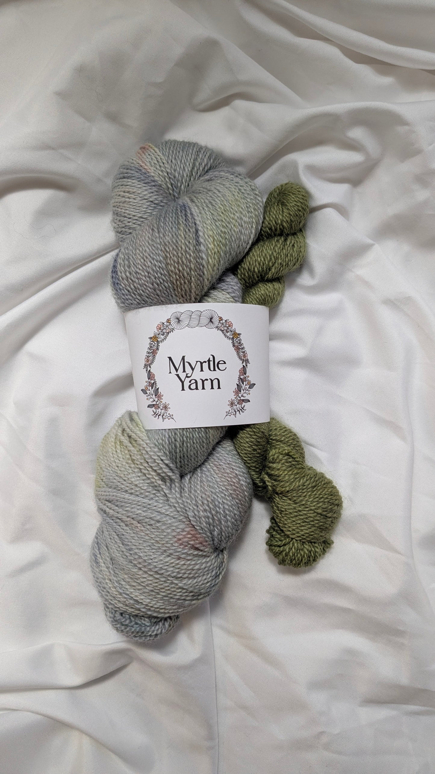 Valhalla/Matcha Cream - Sock Set - Natural BFL Fingering